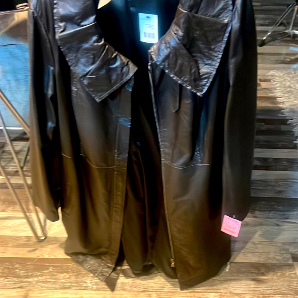 Leather coat